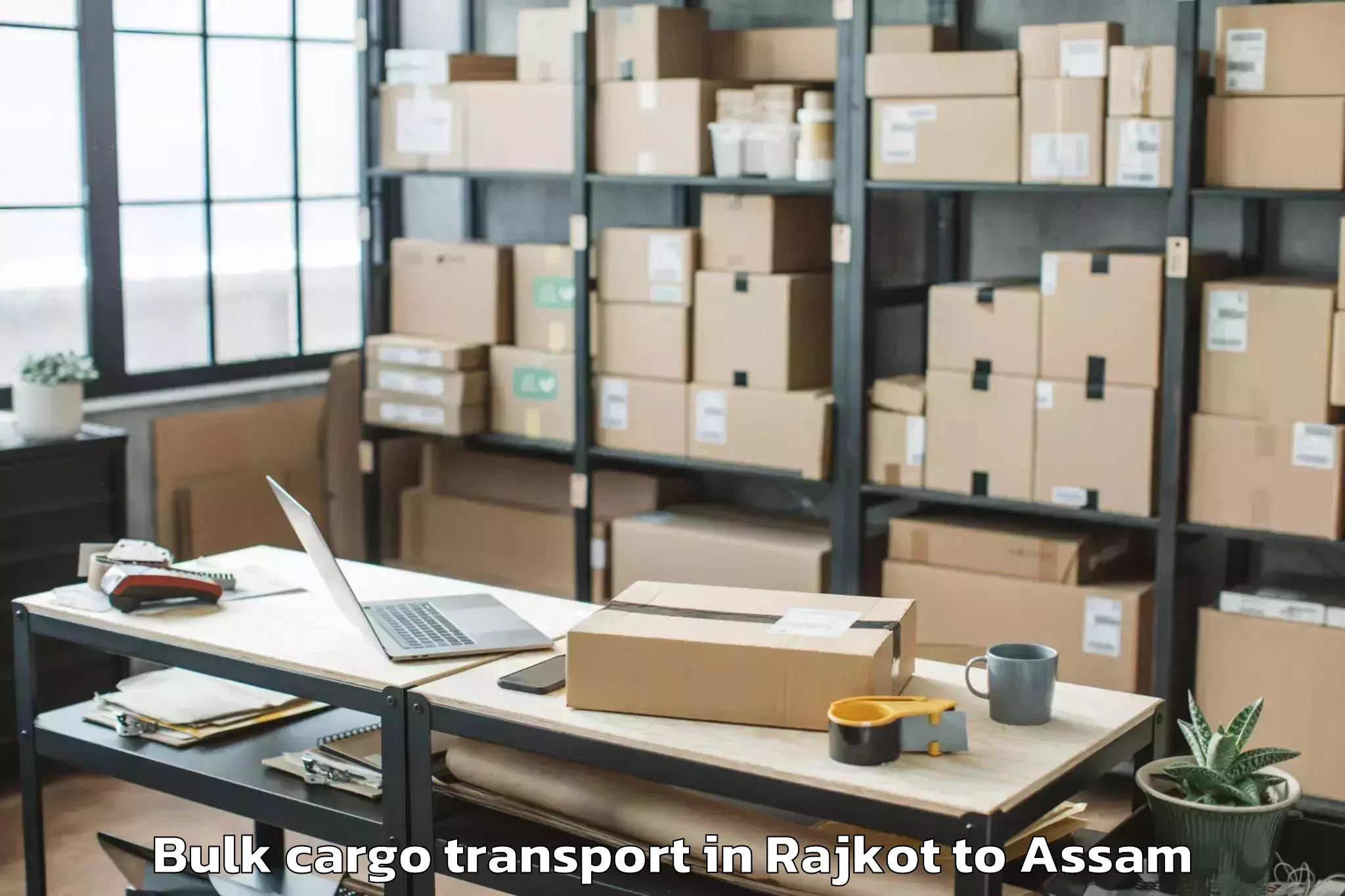 Hassle-Free Rajkot to Silchar Bulk Cargo Transport